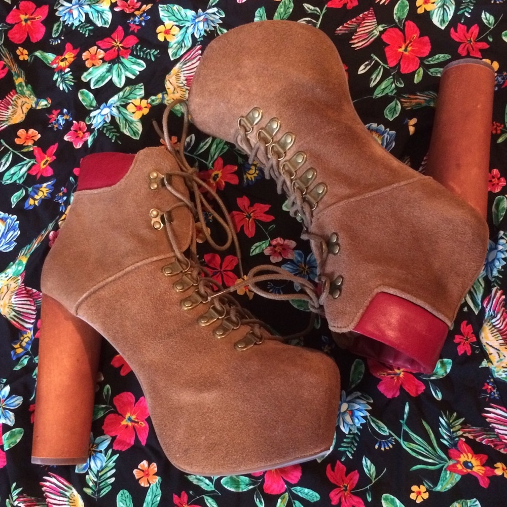 Tan Suede Jeffery Campbell Everest Lita Boots